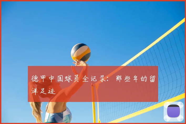 德甲中国球员全记录:那些年的留洋足迹